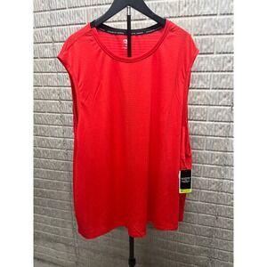 Athletic Works Mens 5XL Red Fire Mixed Media Muscle Tank Top NWT AW26100162683B